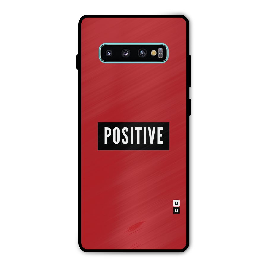 Stay Positive Metal Back Case for Galaxy S10 Plus