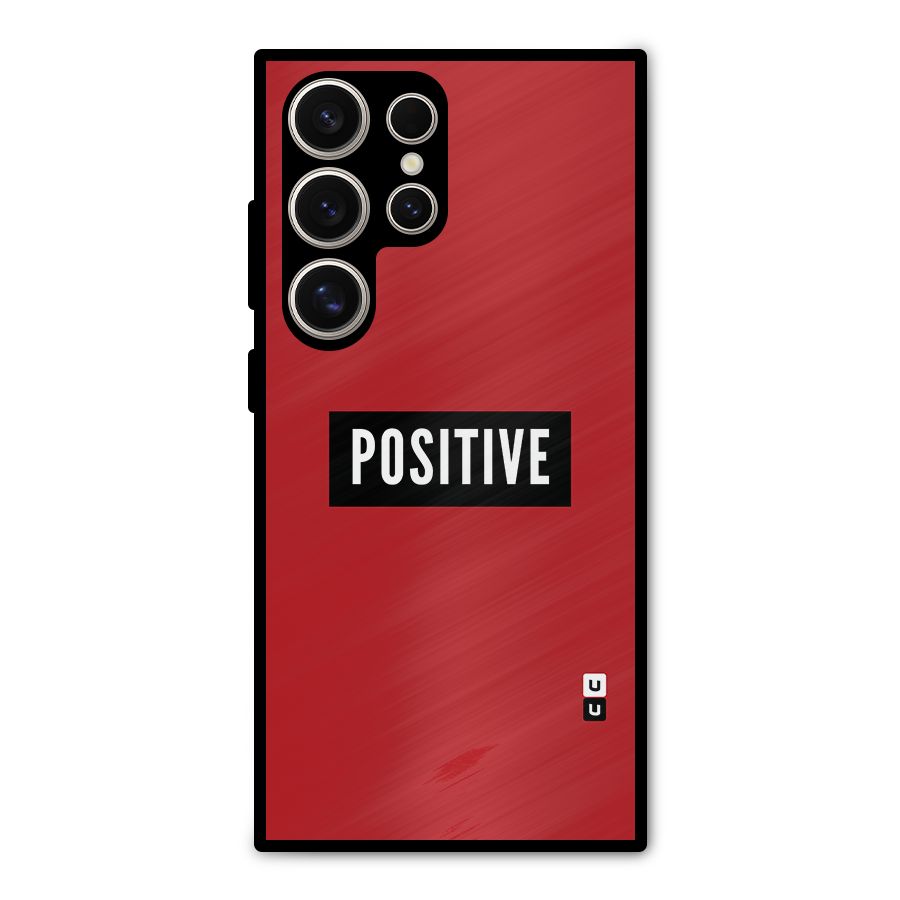 Stay Positive Metal Back Case for Galaxy S24 Ultra