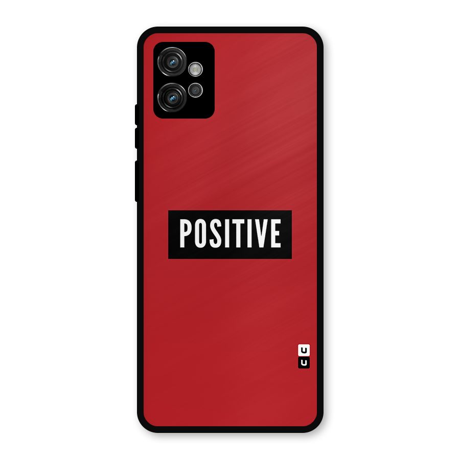Stay Positive Metal Back Case for Moto G32