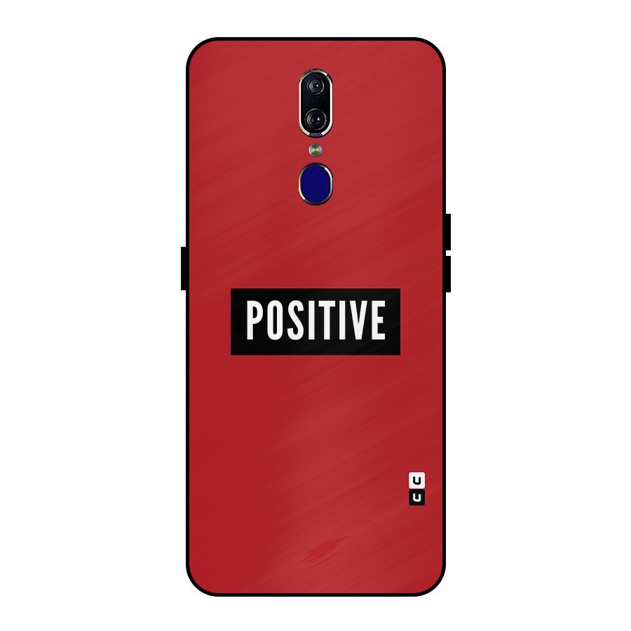 Stay Positive Metal Back Case for Oppo F11