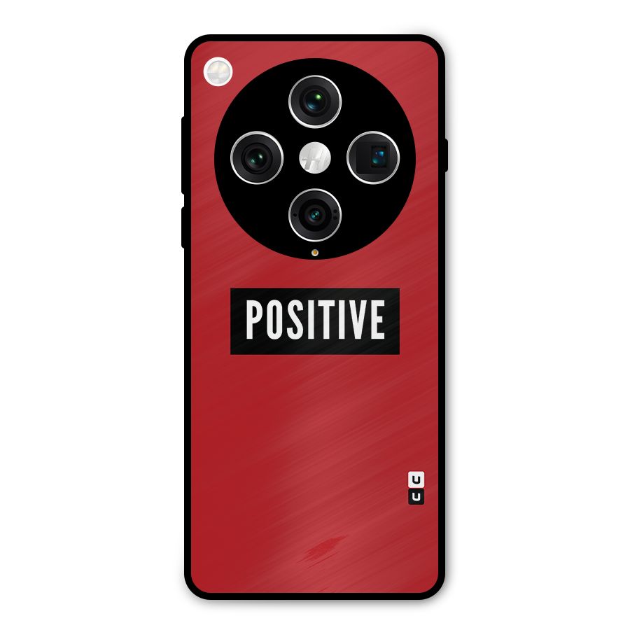 Stay Positive Metal Back Case for Oppo Find X8 Pro