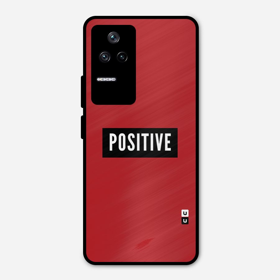Stay Positive Metal Back Case for Poco F4 5G