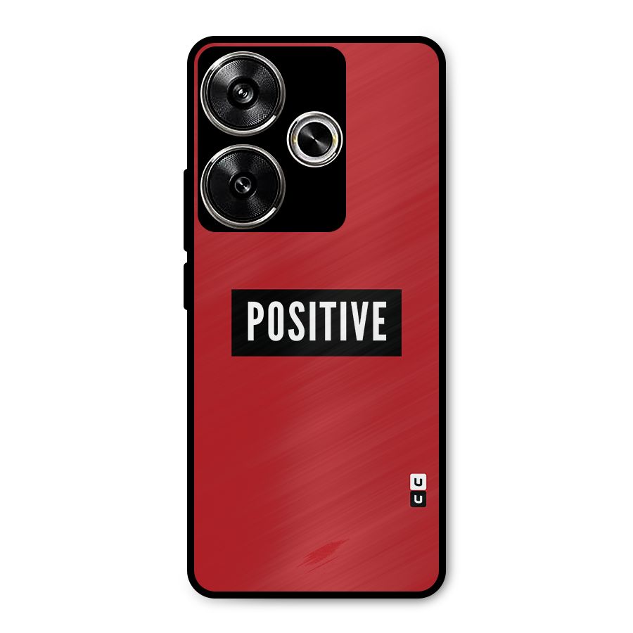 Stay Positive Metal Back Case for Poco F6