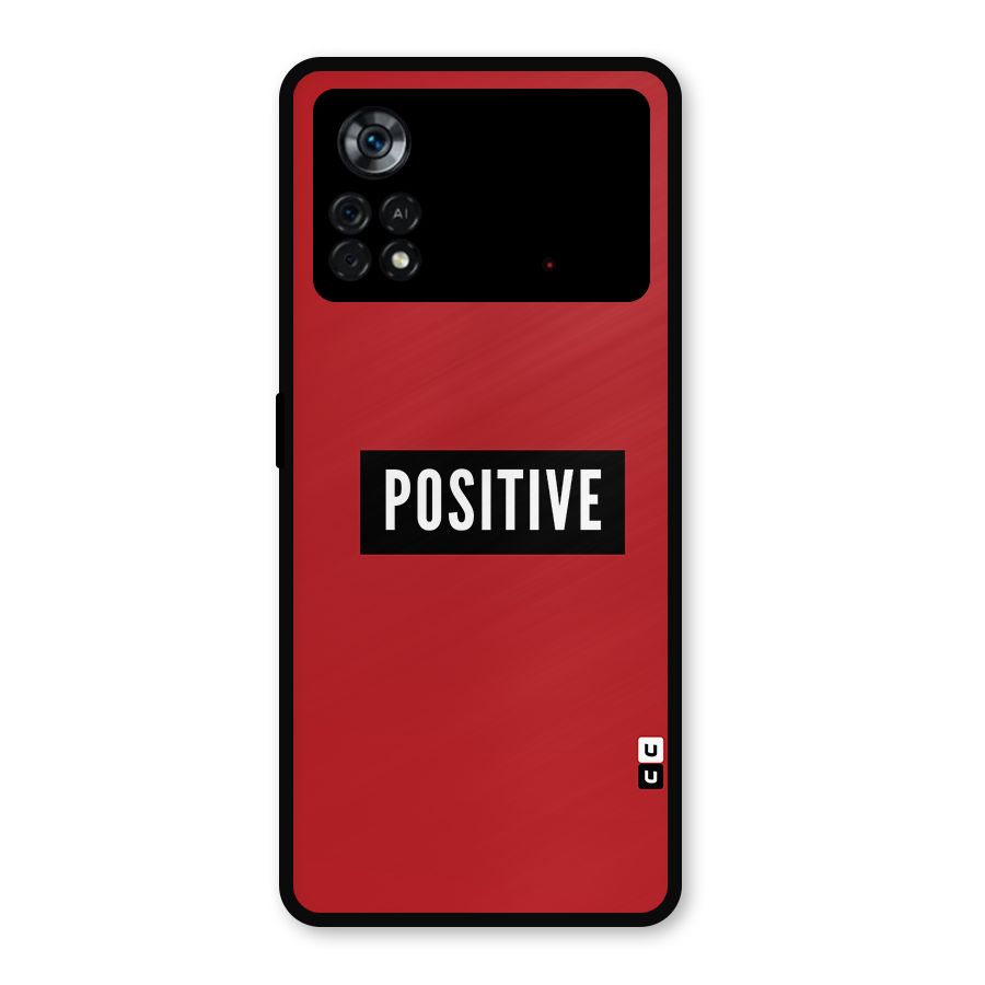 Stay Positive Metal Back Case for Poco X4 Pro 5G