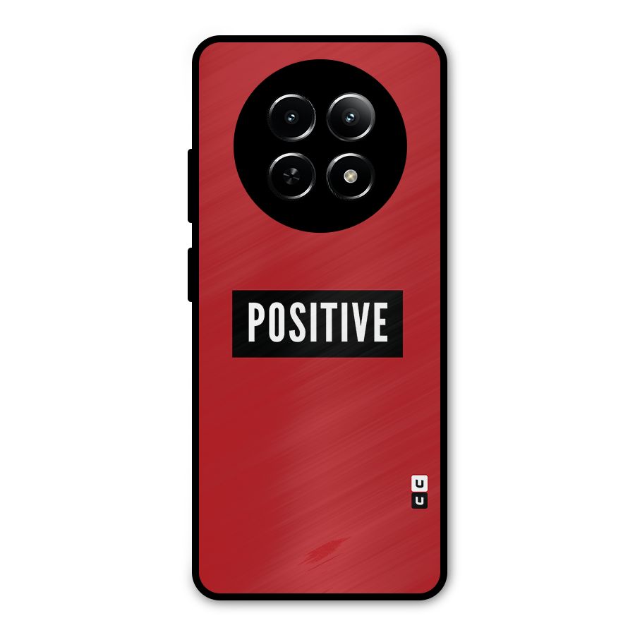Stay Positive Metal Back Case for Realme 12x 5G