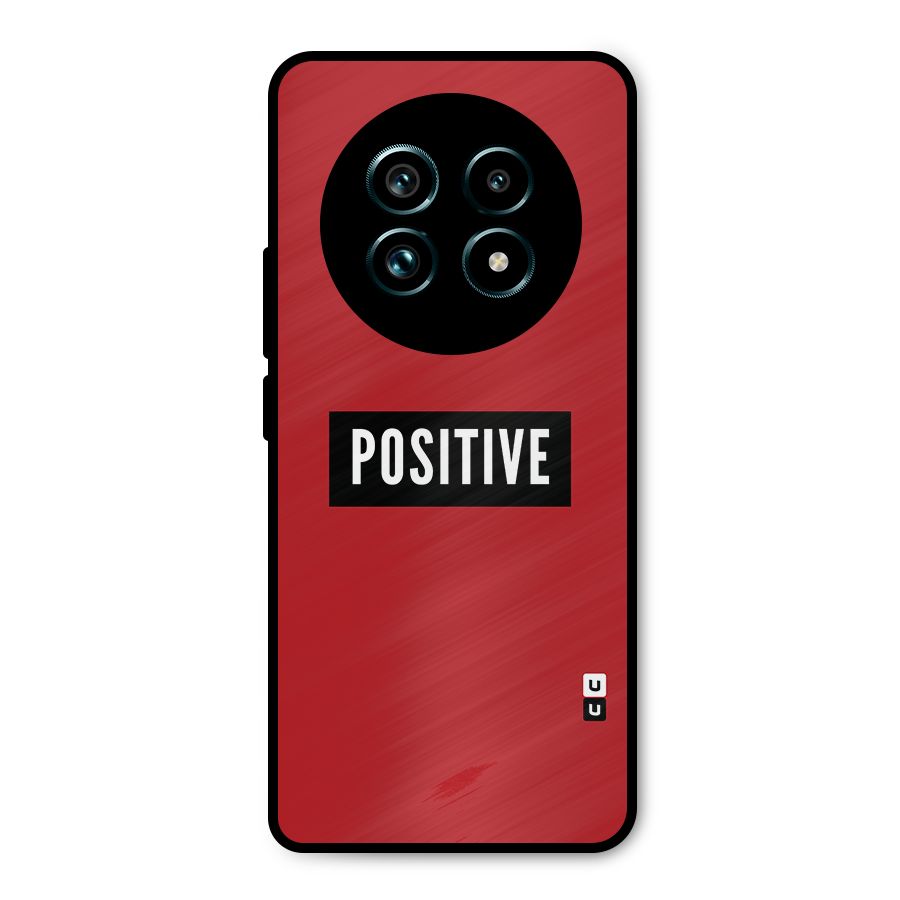 Stay Positive Metal Back Case for Realme 13 Pro Plus