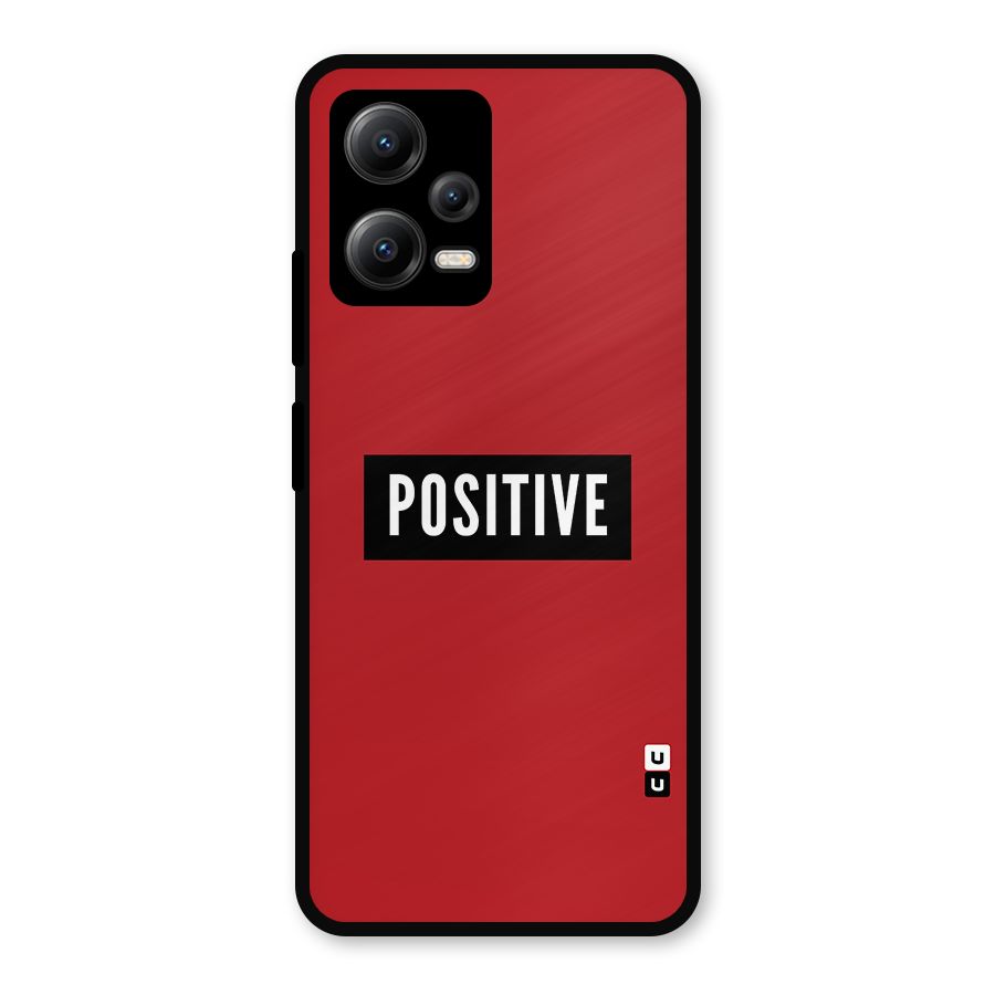 Stay Positive Metal Back Case for Redmi Note 12 5G