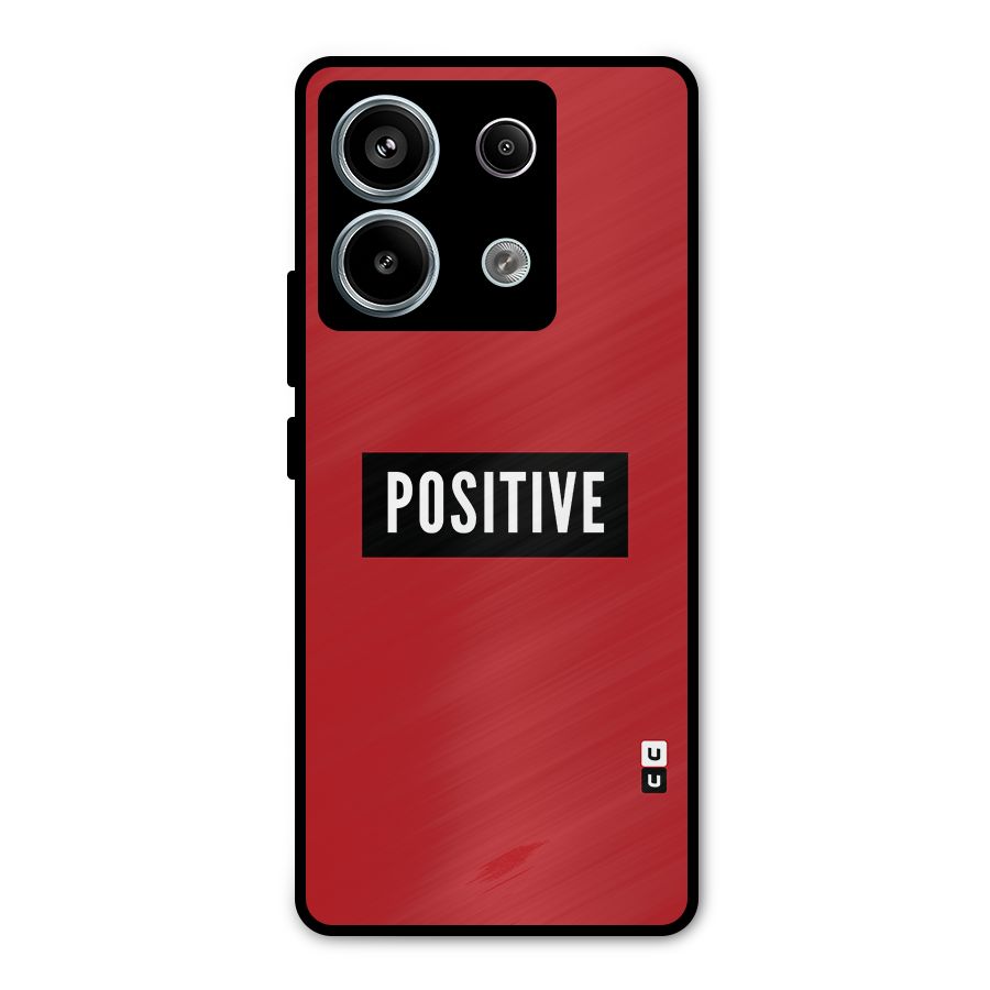 Stay Positive Metal Back Case for Redmi Note 13 Pro 5G