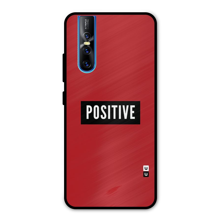 Stay Positive Metal Back Case for Vivo V15 Pro