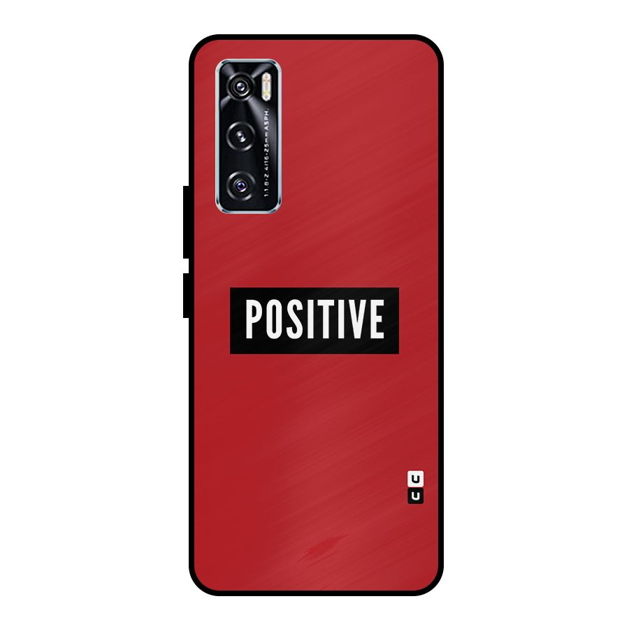 Stay Positive Metal Back Case for Vivo V20 SE
