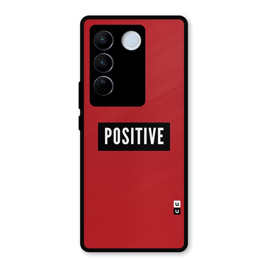 Stay Positive Metal Back Case for Vivo V27