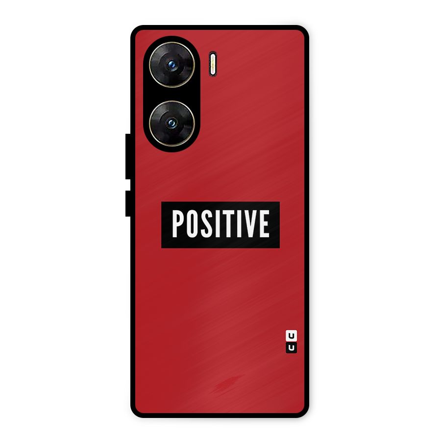 Stay Positive Metal Back Case for Vivo V29e