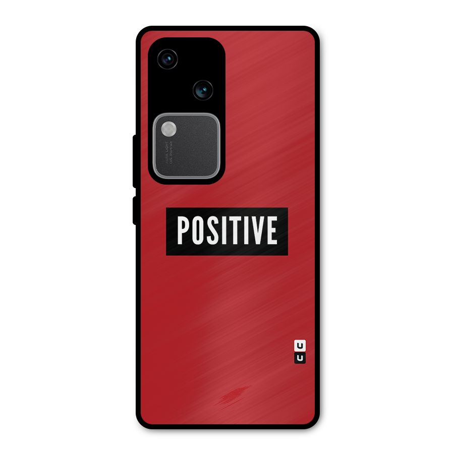 Stay Positive Metal Back Case for Vivo V30