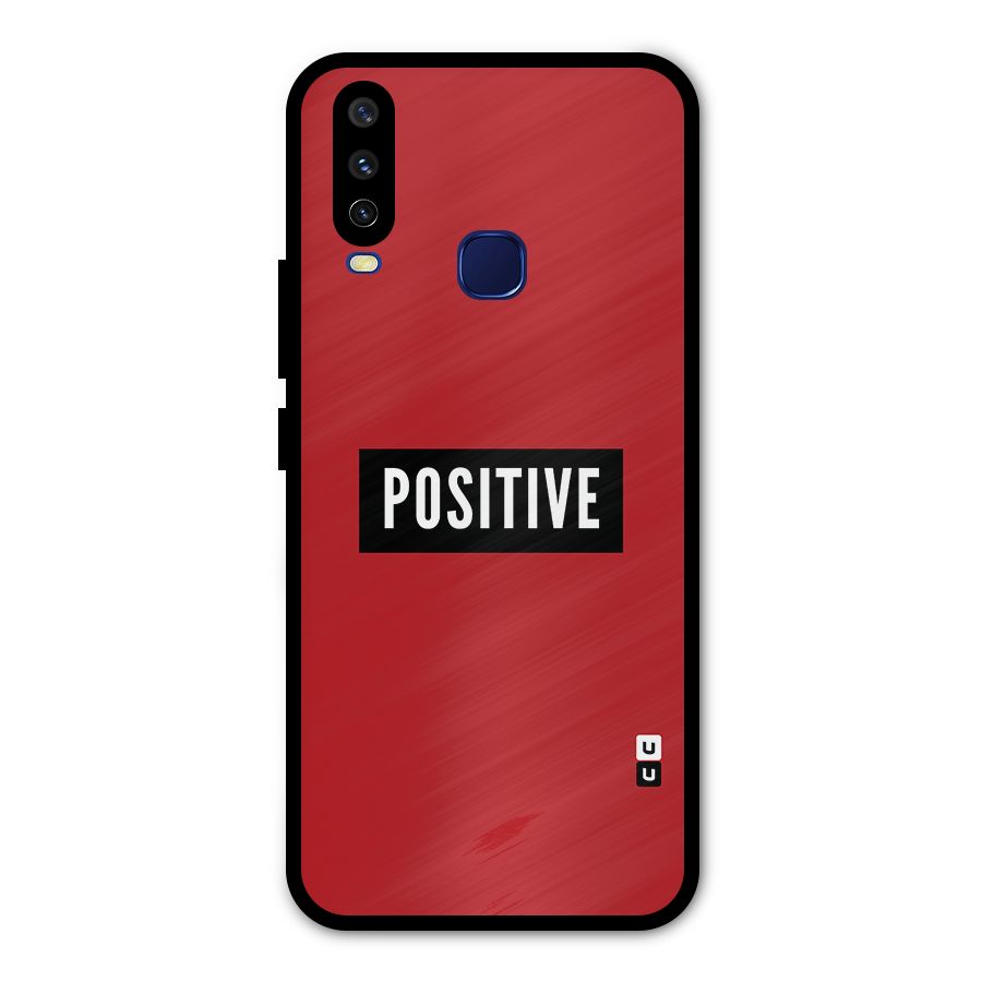 Stay Positive Metal Back Case for Vivo Y15