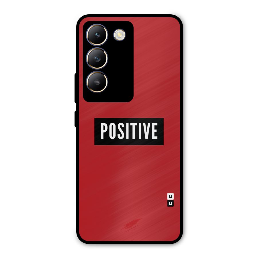 Stay Positive Metal Back Case for Vivo Y200e