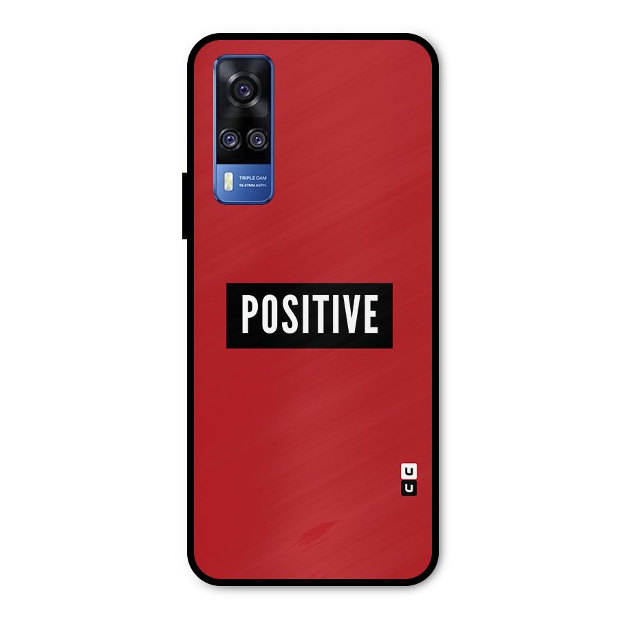 Stay Positive Metal Back Case for Vivo Y51A