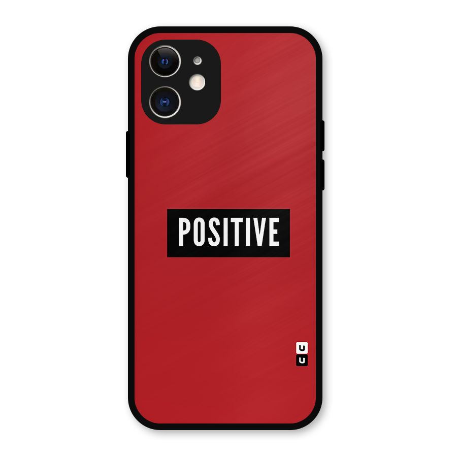 Stay Positive Metal Back Case for iPhone 12