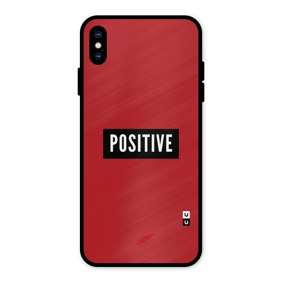 Stay Positive Metal Back Case for iPhone XS Max