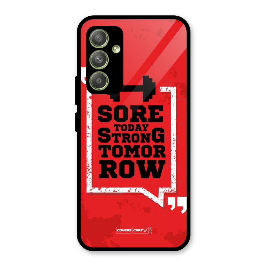 Stay Strong Glass Back Case for Galaxy A54