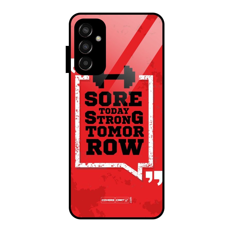 Stay Strong Glass Back Case for Galaxy F13