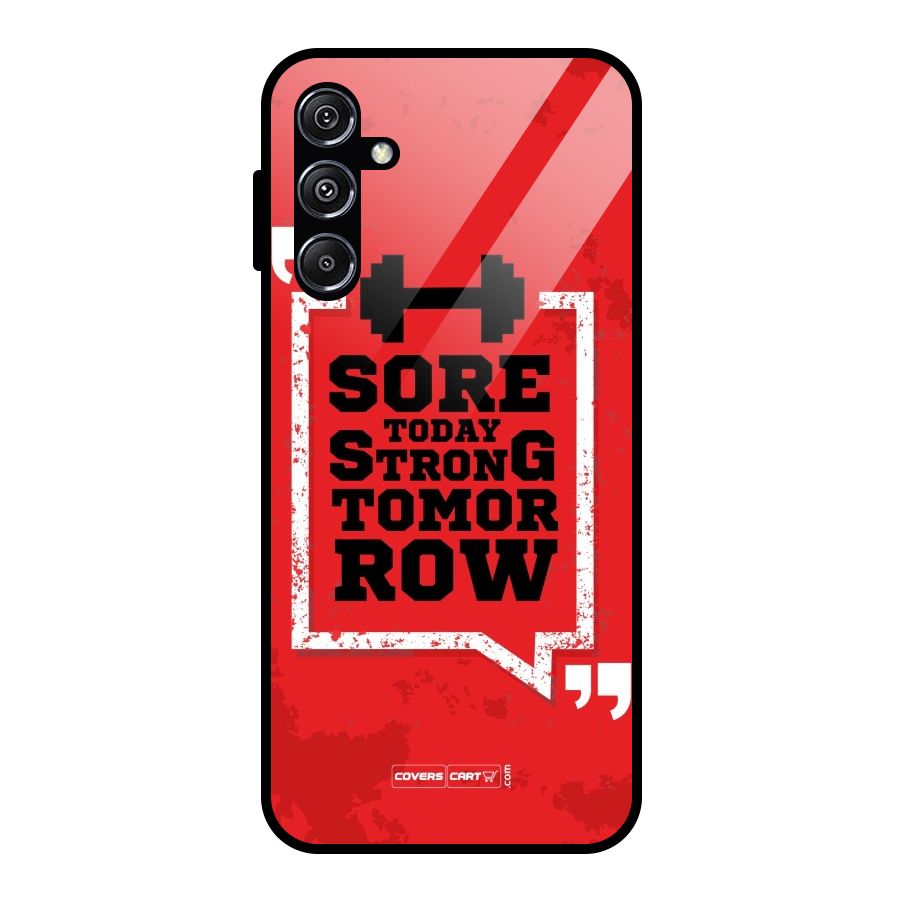 Stay Strong Glass Back Case for Galaxy M34 5G