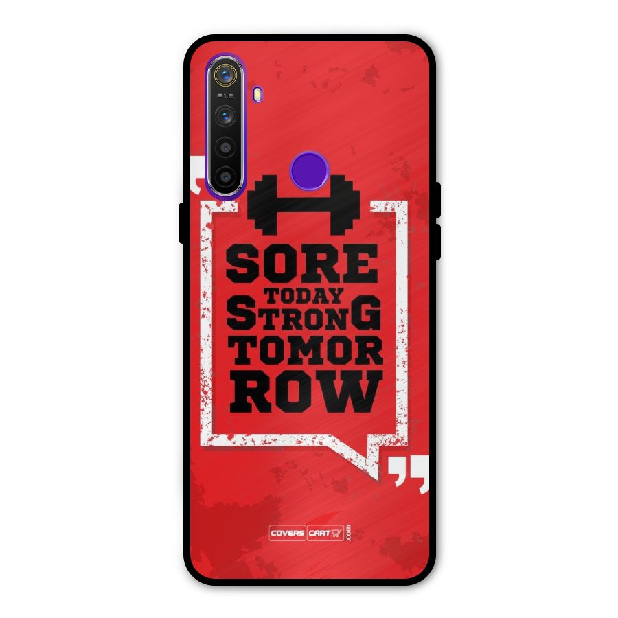 Stay Strong Glass Back Case for Realme 5s
