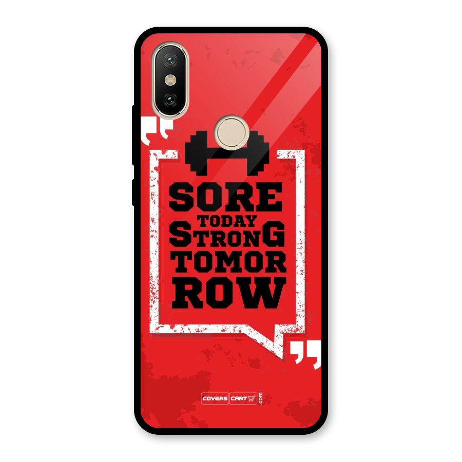 Stay Strong Glass Back Case for Redmi A2