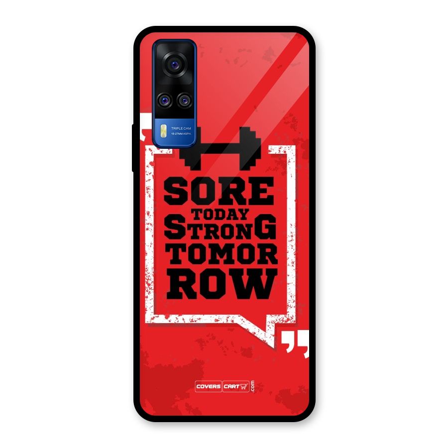 Stay Strong Glass Back Case for Vivo Y31