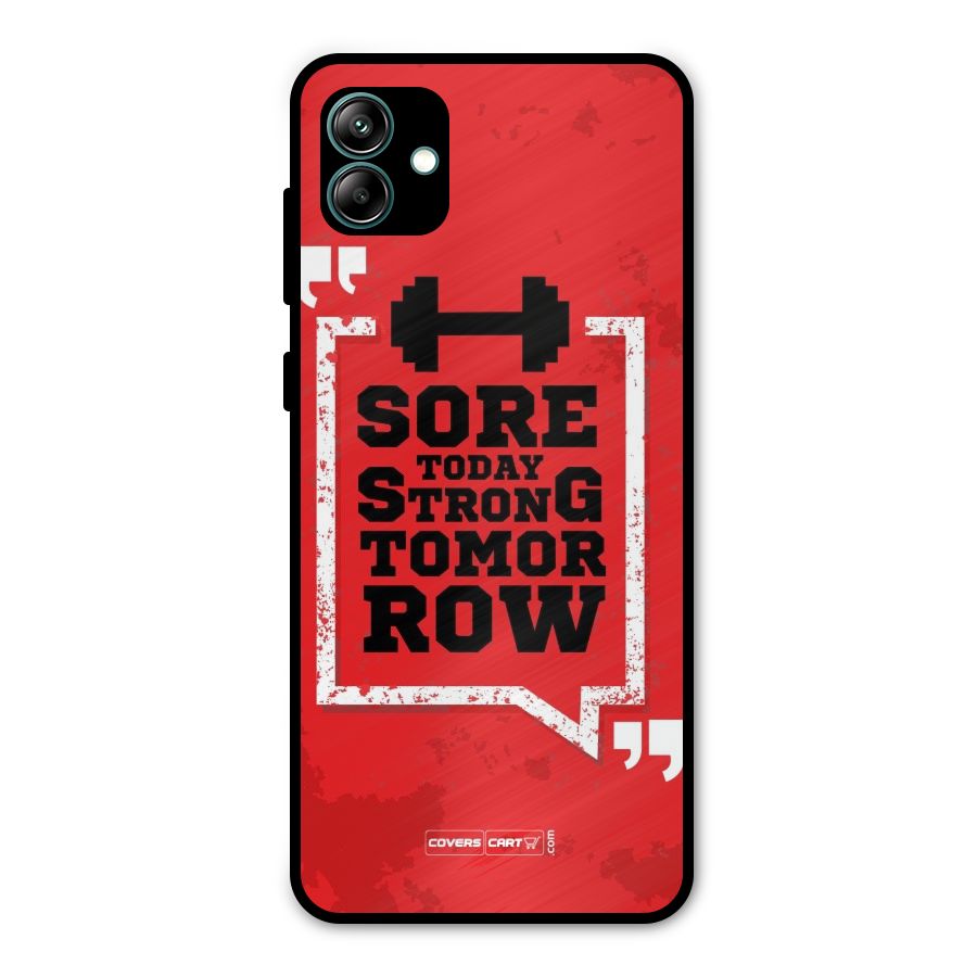 Stay Strong Metal Back Case for Galaxy A04