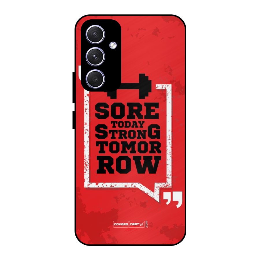 Stay Strong Metal Back Case for Galaxy A54