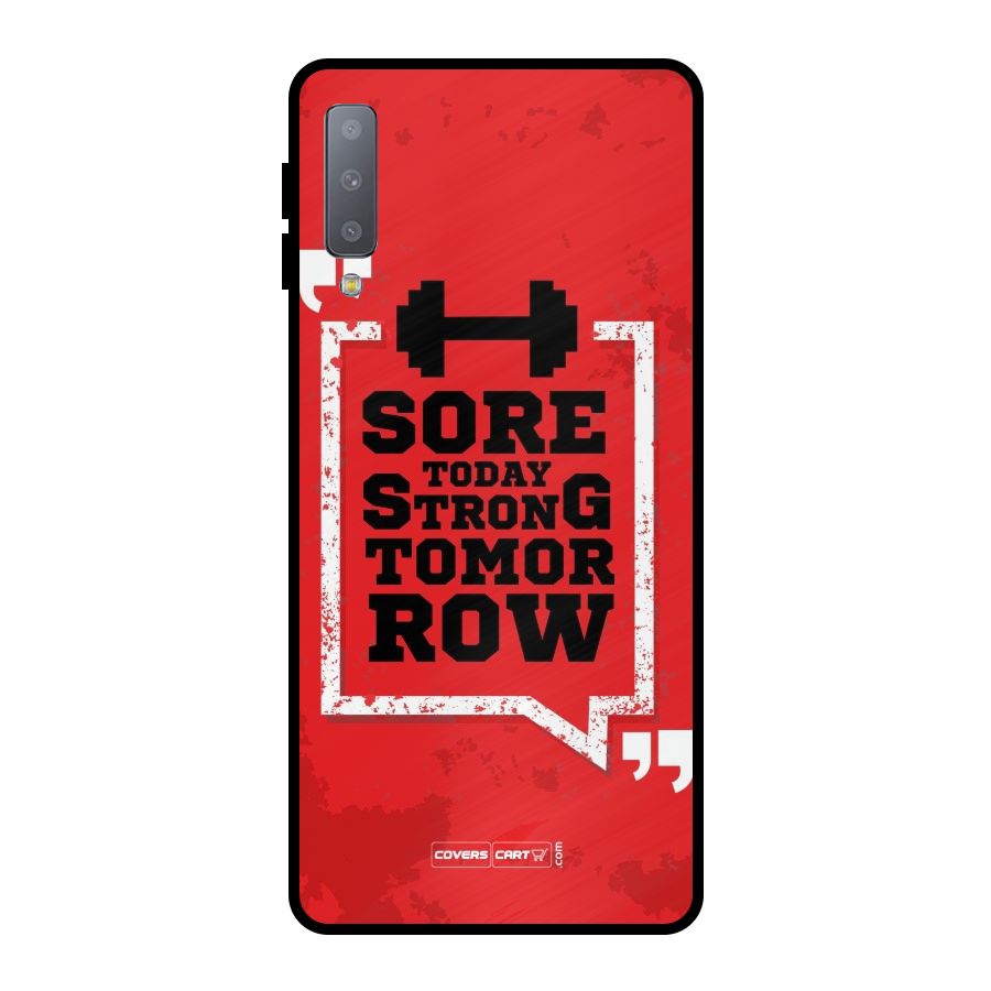 Stay Strong Metal Back Case for Galaxy A7 (2018)