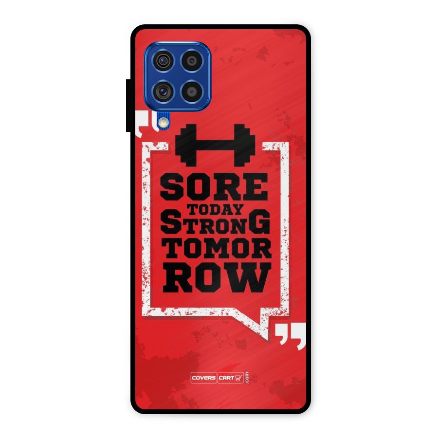 Stay Strong Metal Back Case for Galaxy F62