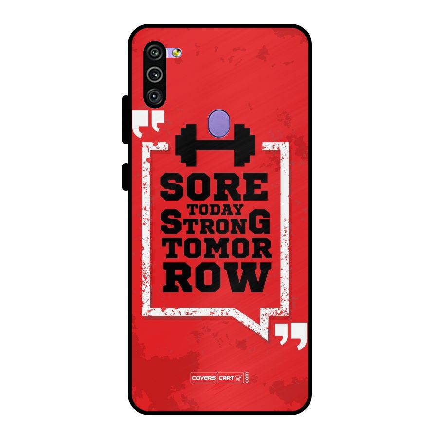 Stay Strong Metal Back Case for Galaxy M11