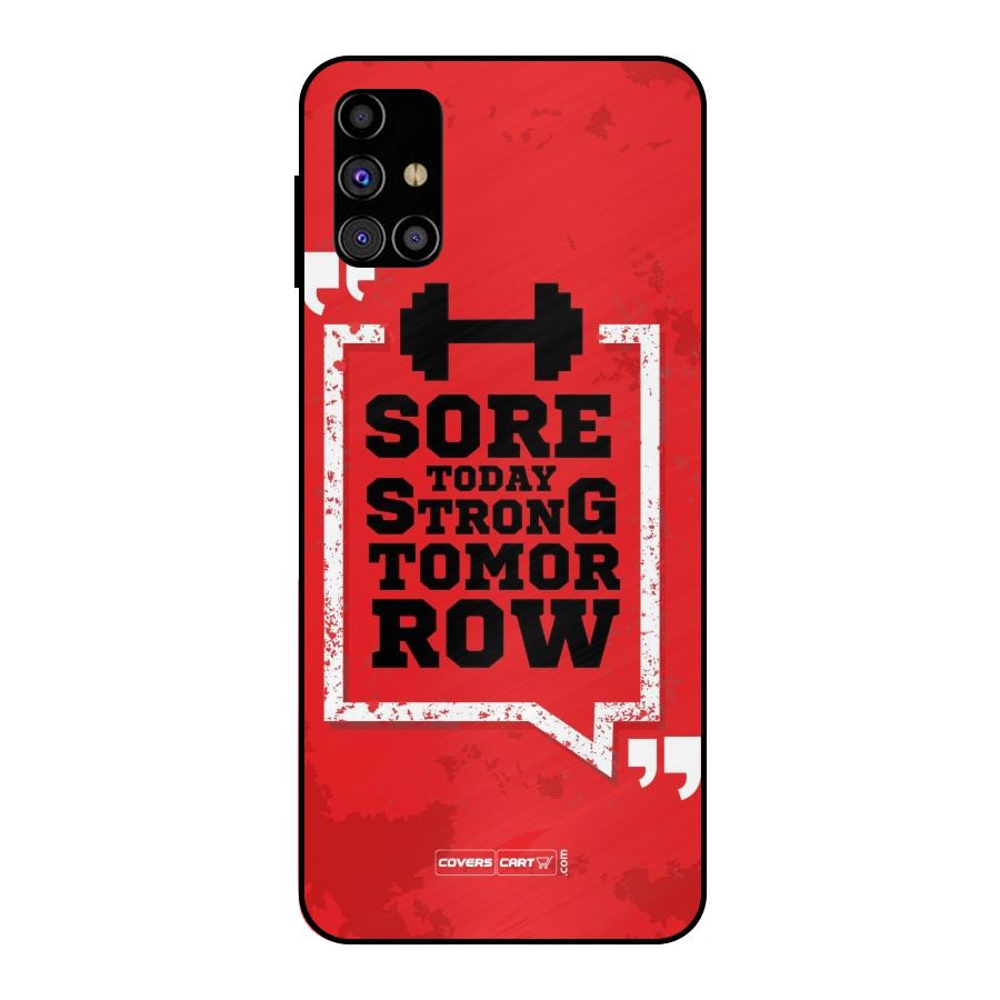 Stay Strong Metal Back Case for Galaxy M31s