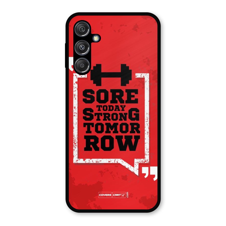 Stay Strong Metal Back Case for Galaxy M34 5G