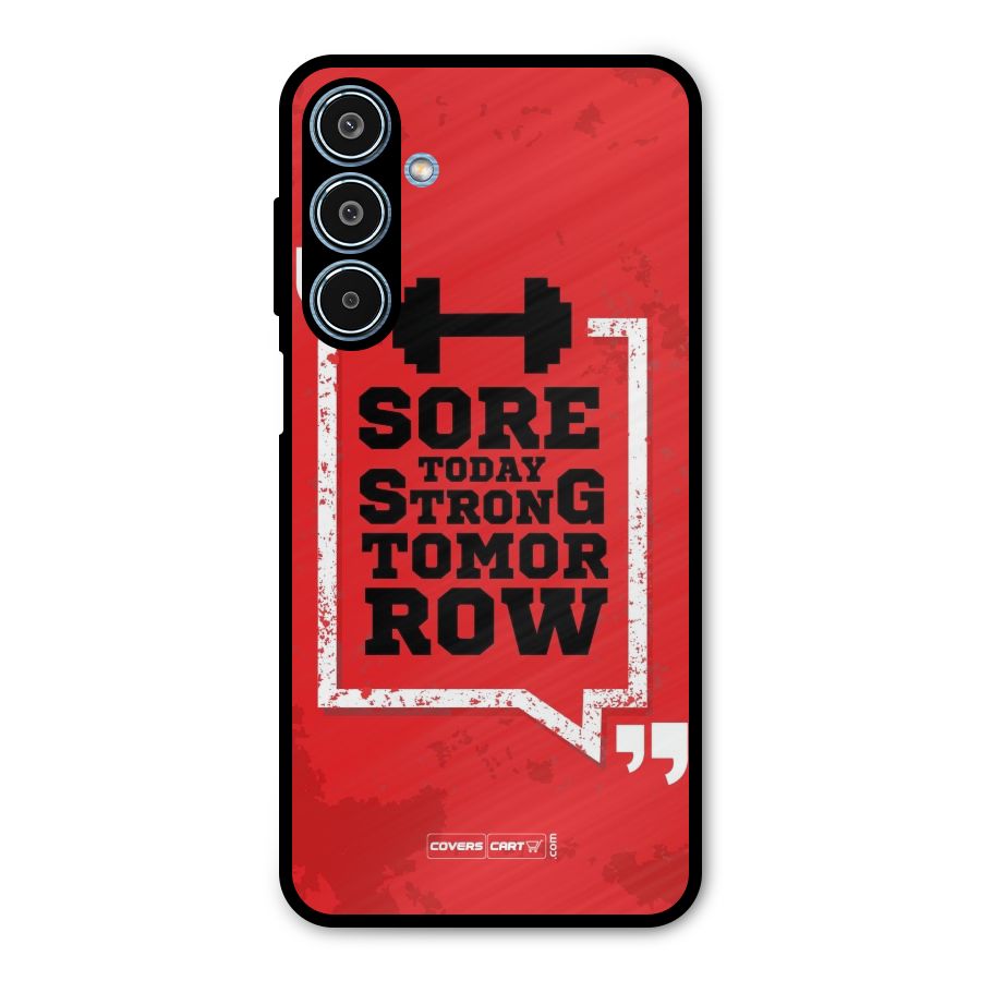Stay Strong Metal Back Case for Galaxy M35