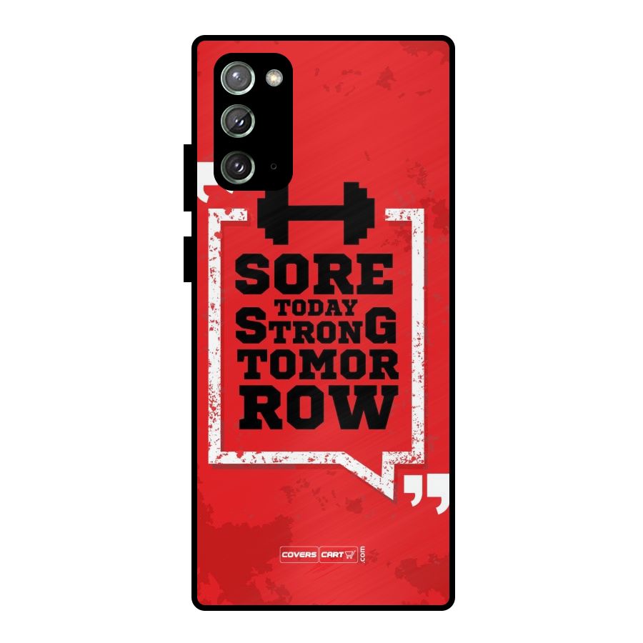Stay Strong Metal Back Case for Galaxy Note 20