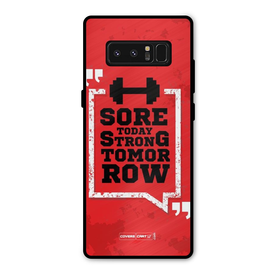 Stay Strong Metal Back Case for Galaxy Note 8