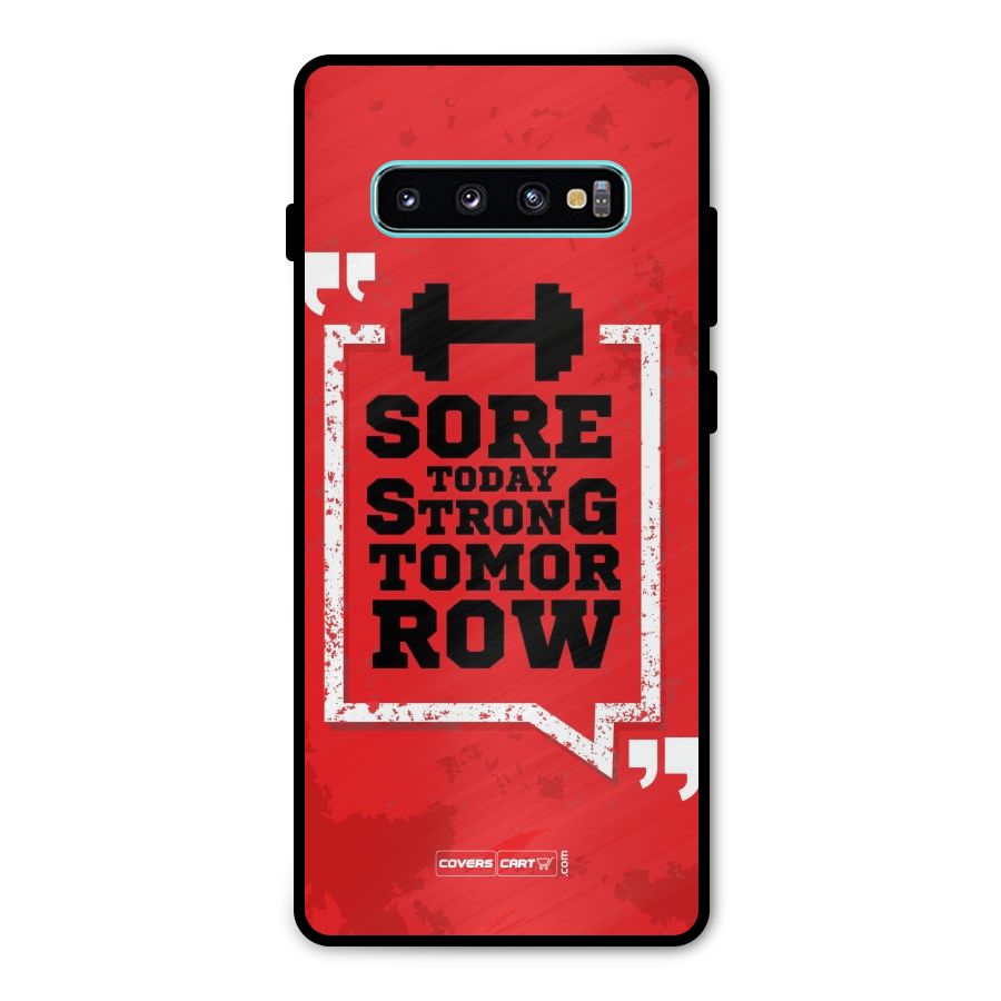 Stay Strong Metal Back Case for Galaxy S10 Plus
