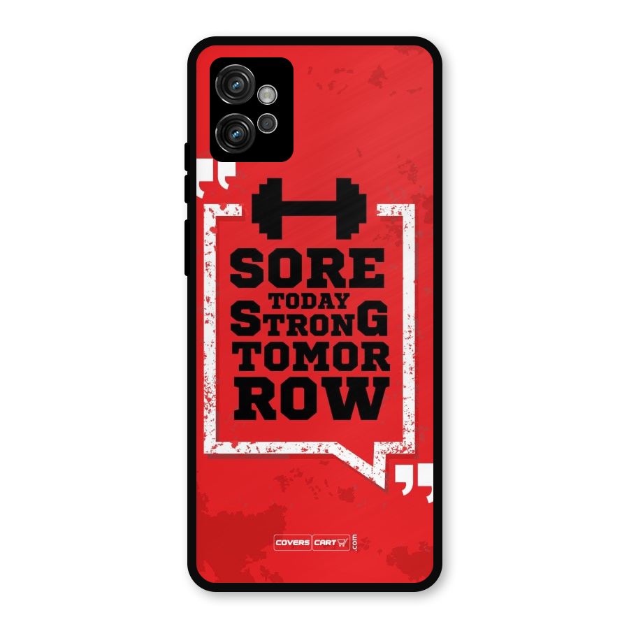 Stay Strong Metal Back Case for Moto G32