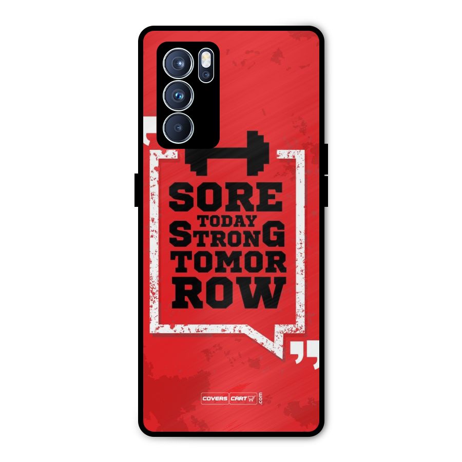 Stay Strong Metal Back Case for Oppo Reno6 Pro 5G