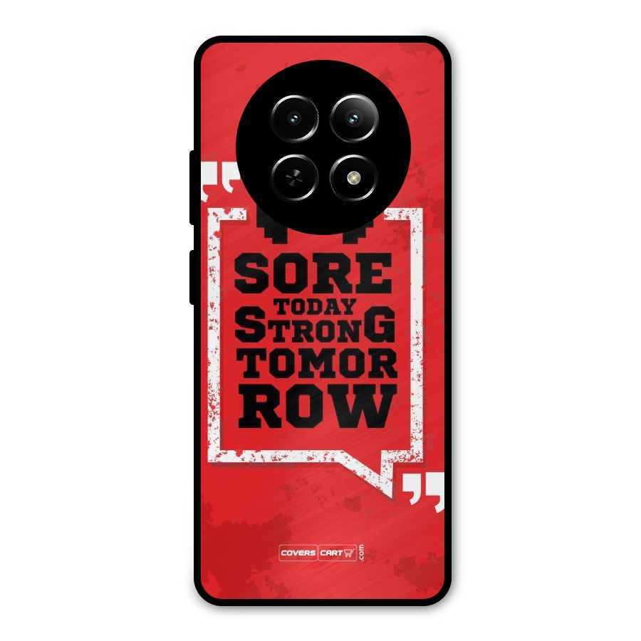 Stay Strong Metal Back Case for Realme 12x 5G