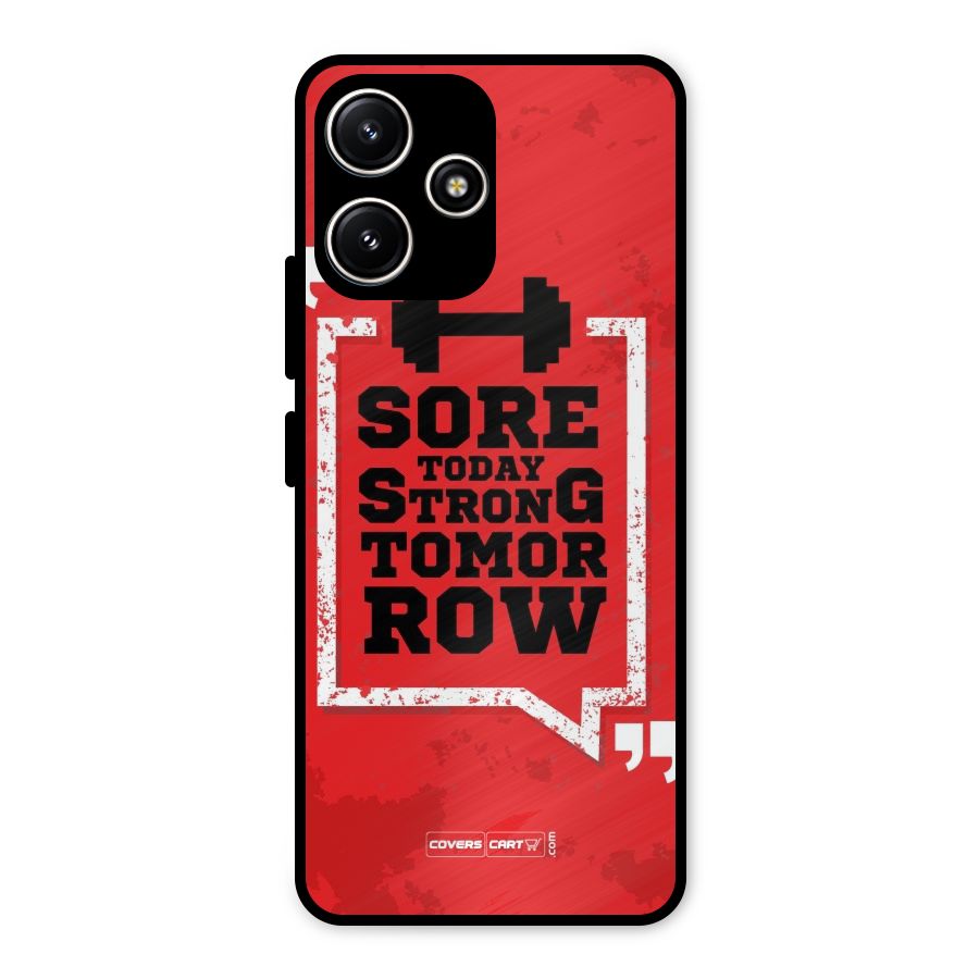 Stay Strong Metal Back Case for Redmi 12 5G