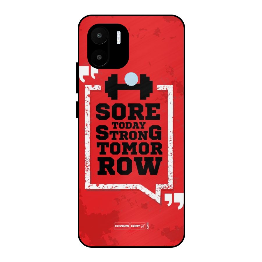 Stay Strong Metal Back Case for Redmi A1+