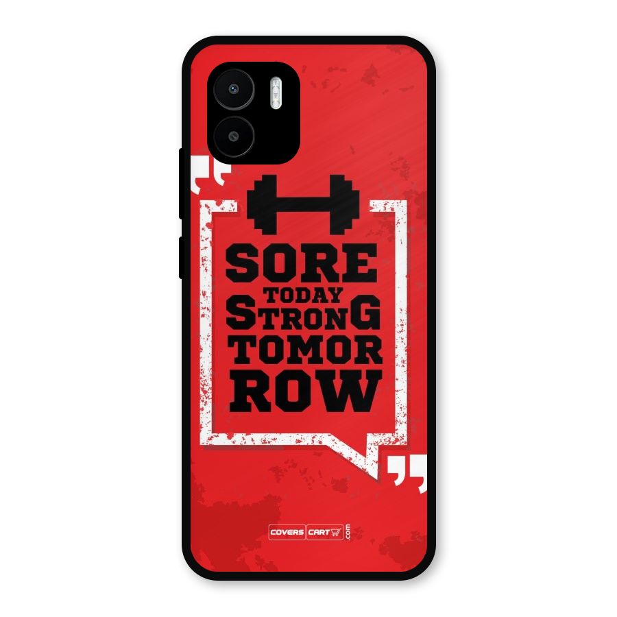 Stay Strong Metal Back Case for Redmi A2