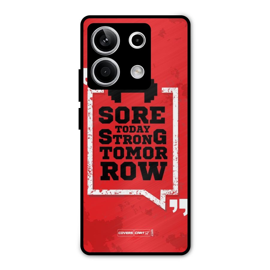 Stay Strong Metal Back Case for Redmi Note 13 5G