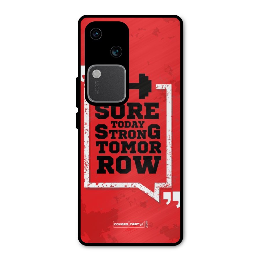 Stay Strong Metal Back Case for Vivo V30 Pro