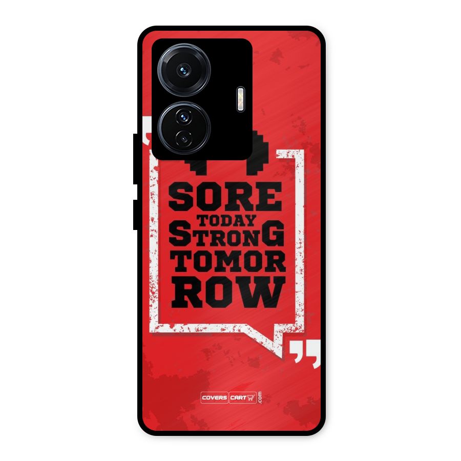 Stay Strong Metal Back Case for iQOO Z6