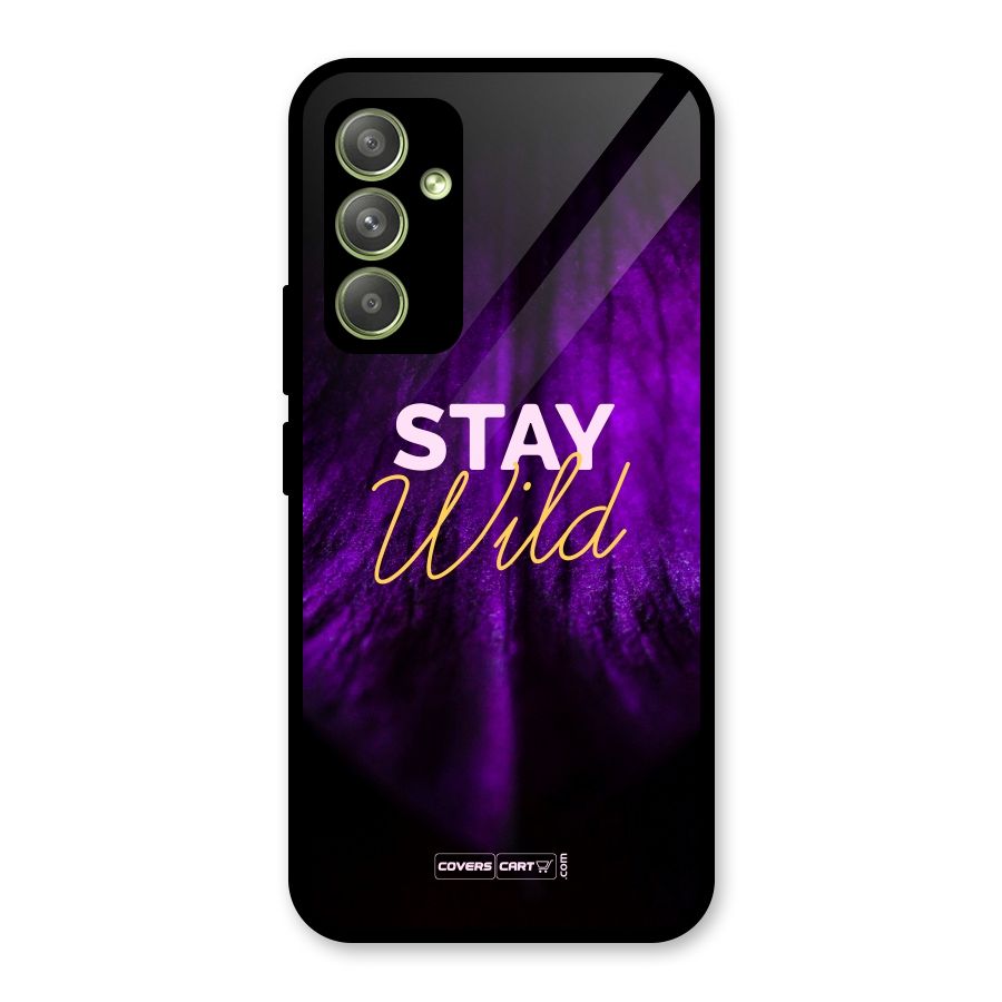 Stay Wild Glass Back Case for Galaxy A54