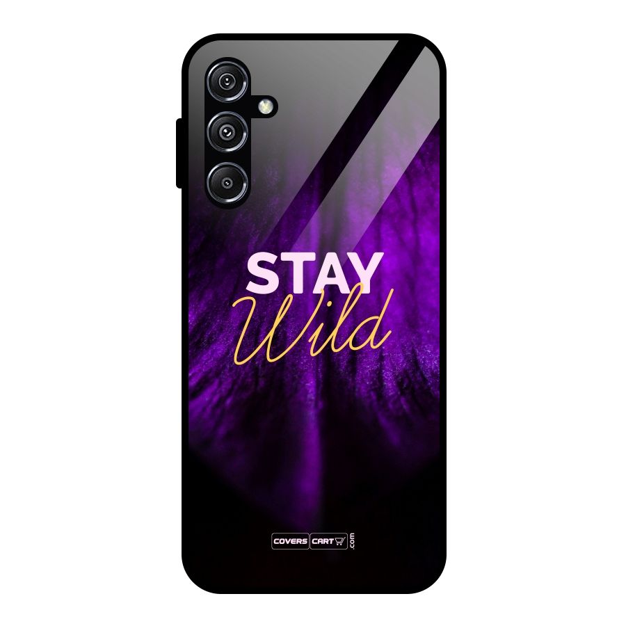 Stay Wild Glass Back Case for Galaxy M34 5G